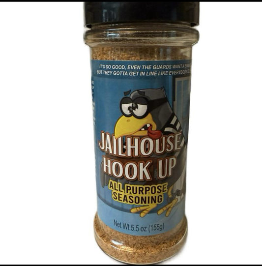 Jailhouse Hookup™ Seasoning – 5.5 oz | Bold Southern Blend for Ramen, Fries, Burgers, Chips & More