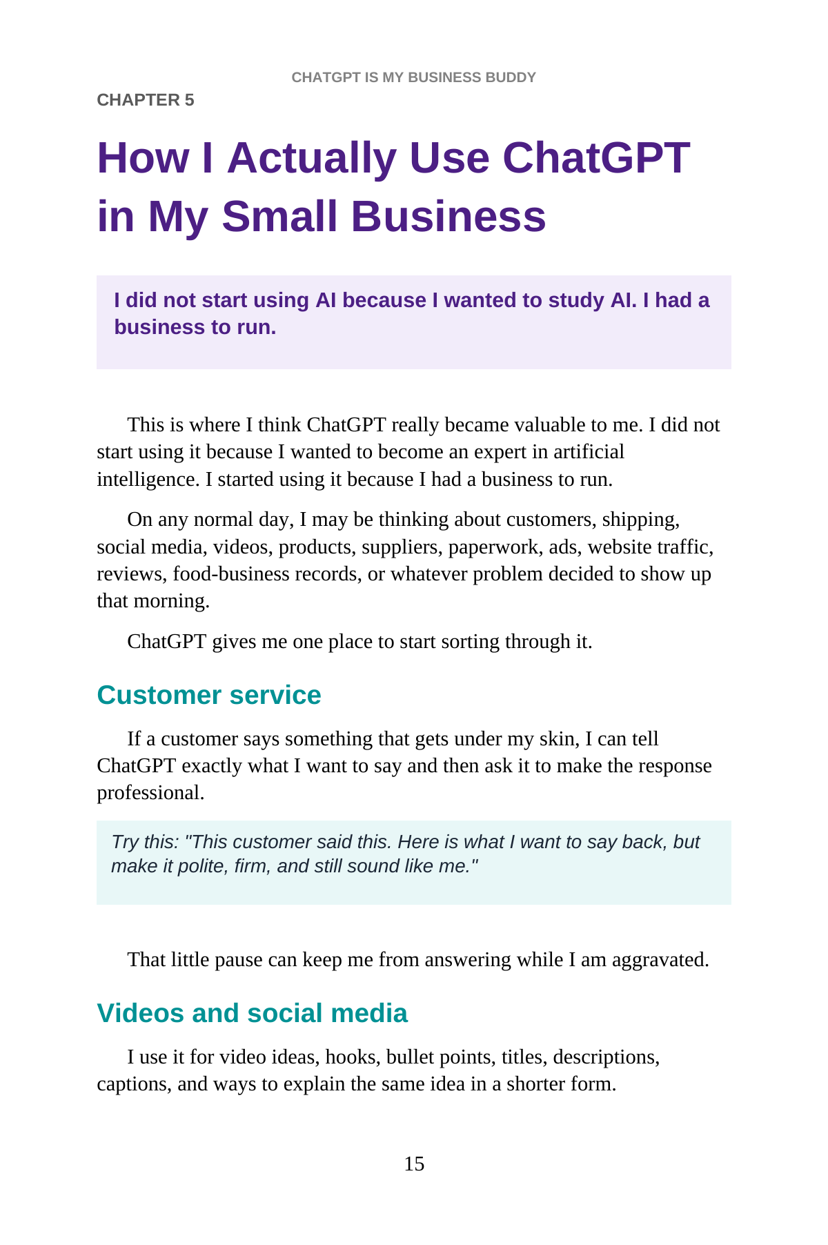 ChatGPT Is My Business Buddy